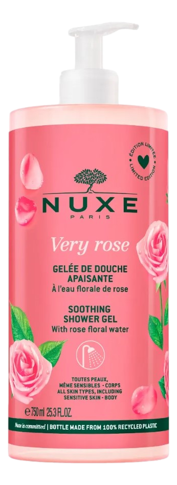 VERY ROSE GELÉE DE DOUCHE nettoie, apaise et convient à toutes les peaux, même les plus sensibles.